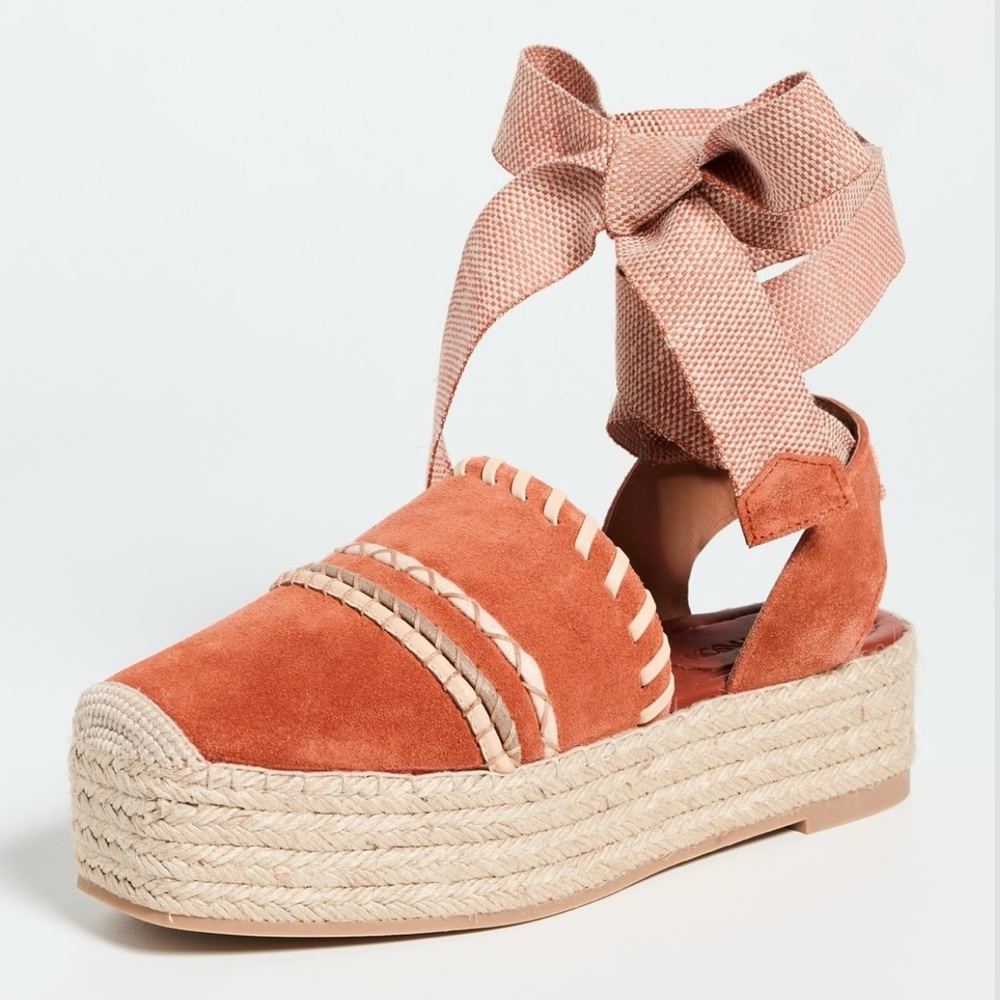 Ulla Johnson Women's Abia Platform Espadrilles Arabian Spice Suede 10 NIB - Picture 3 of 16